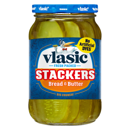 Vlasic Stackers Bread & Butter Pickles, 16oz.