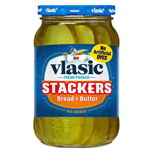 Vlasic Stackers Bread & Butter Pickles, 16oz.