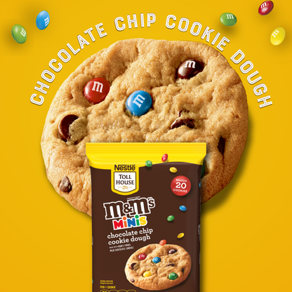Nestle Toll House M&M's Minis Chocolate Chip Cookie Dough - 20ct/14oz