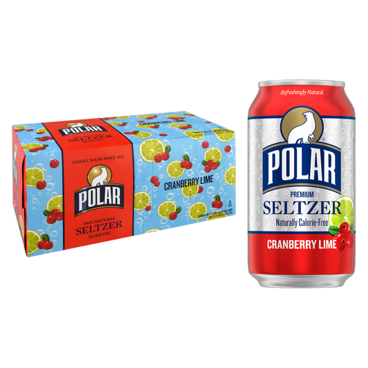 Polar Cranberry Lime Seltzer 8pk 12oz Can