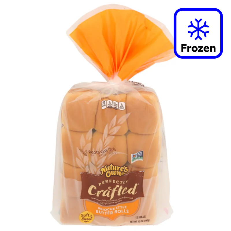 Nature's Own Perfectly Crafted Frozen Brioche Dinner Rolls - 12ct