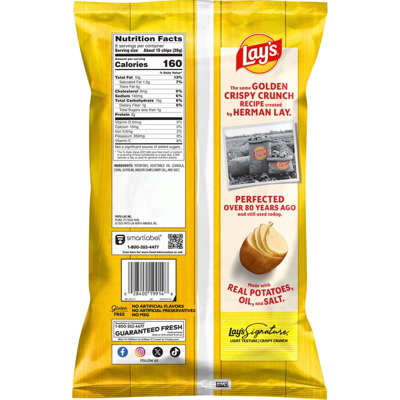 Lay's Classic Potato Chips 8oz