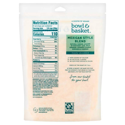 Bowl & Basket Shredded Mexican Blend Cheese - 8oz
