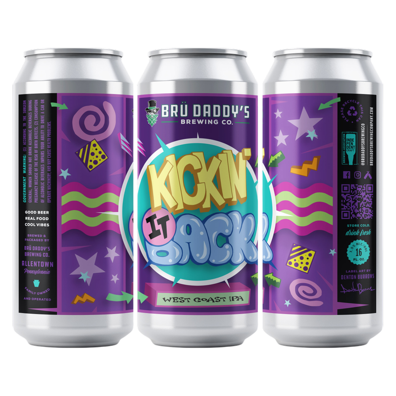 Bru Daddy's Kickin Back IPA 4pk 16oz Can 7.5% ABV
