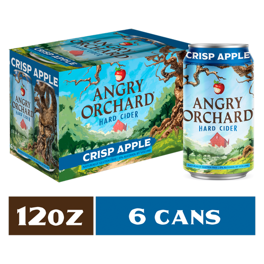 Angry Orchard Crisp Apple Cider 6pk 12oz Can 5% ABV