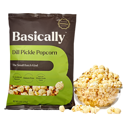 Basically Premium Dill Pickle Small Batch Popcorn 6oz