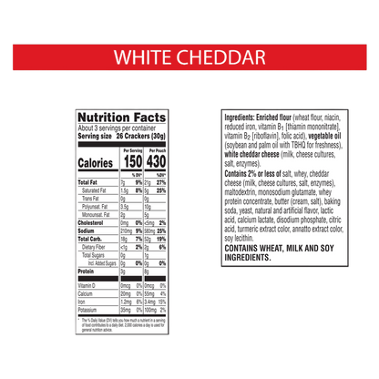 Cheez-it White Grab n' Go Cheddar 3oz