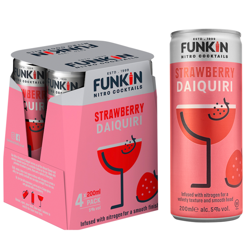 Funkin Strawberry Daiquiri 4pk 200ml (10 Proof)