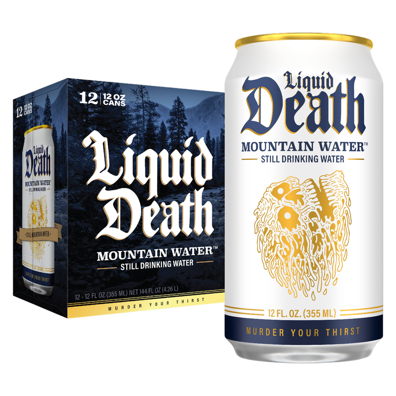 Liquid Death Still Mountain Water 12pk 12oz Can