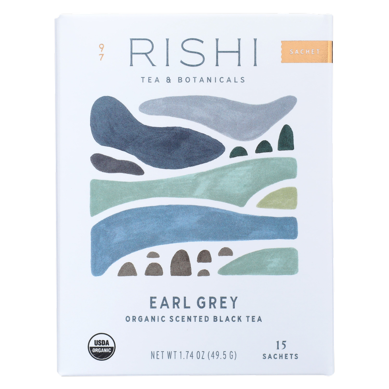 Rishi Tea Organic Earl Grey Sachets 15ct Box