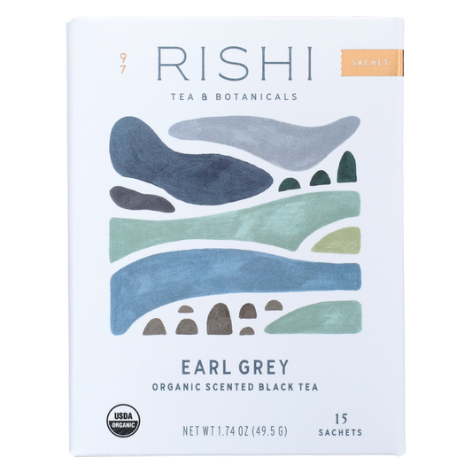 Rishi Tea Organic Earl Grey Sachets 15ct Box