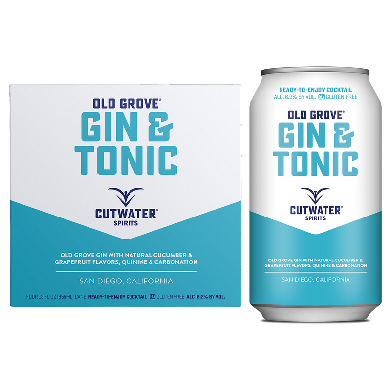 Cutwater Gin & Tonic 4pk 12oz Can 6.2% ABV