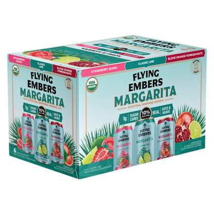 Flying Embers Organic Margarita Variety 6pk 12oz Can 10% ABV