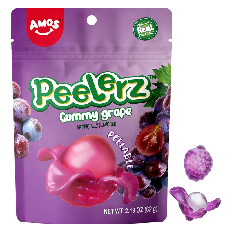 Amos Peelerz Gummy Grape, 6 oz
