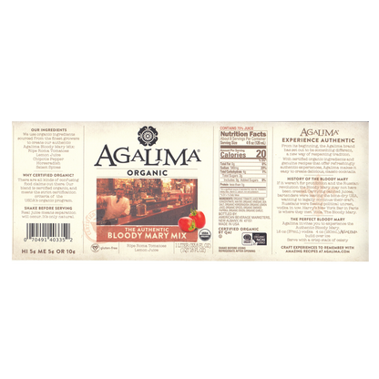 Agalima Organic Bloody Mary Mix 1 Liter