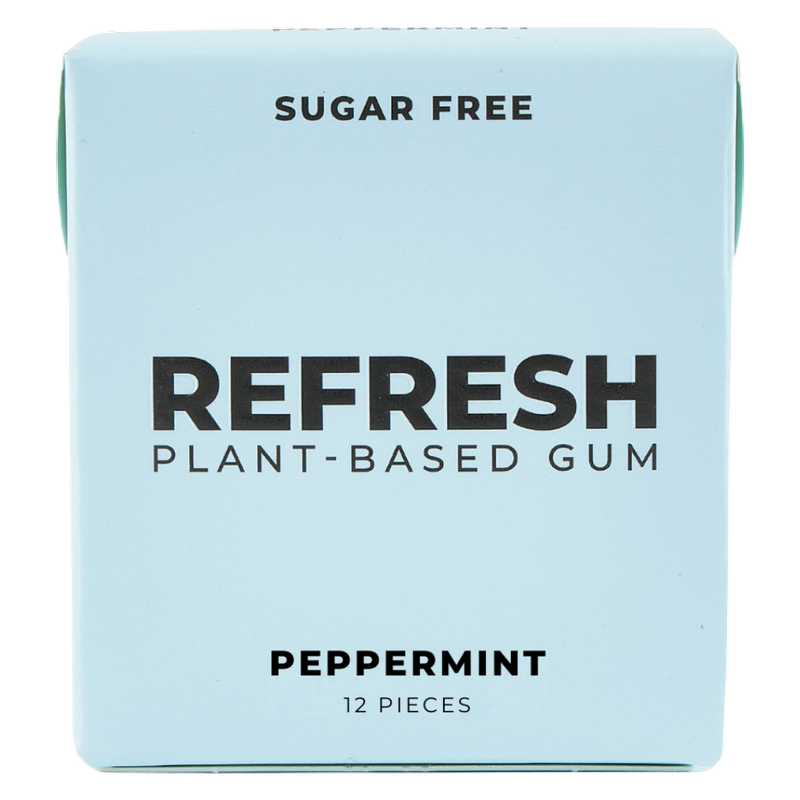 Refresh Gum Peppermint, 12 ct