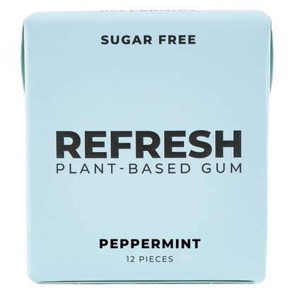 Refresh Gum Peppermint, 12 ct