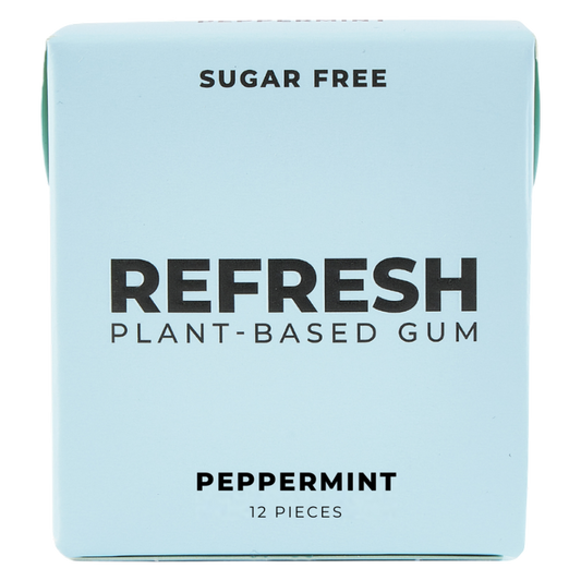 Refresh Gum Peppermint, 12 ct