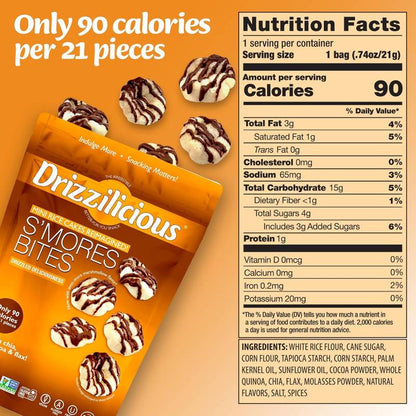 Drizzilicious S'more Drizzled Mini Rice Cake, 4oz