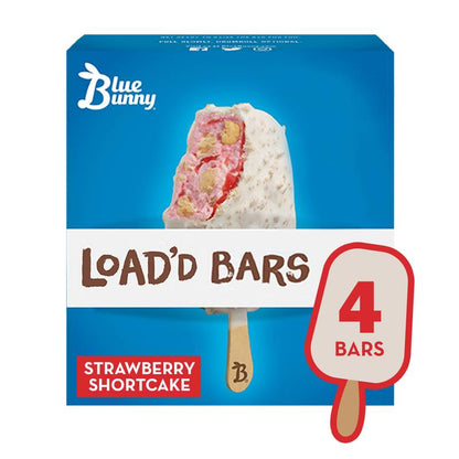 Blue Bunny Strawberry Shortcake Load'd Bars 4ct