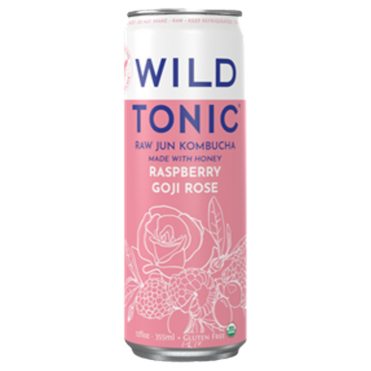 Wild Tonic Kombucha Raspberry Goji 12oz Can