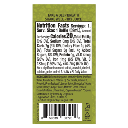 Remedy Organics Energize Wellness Shot 2oz