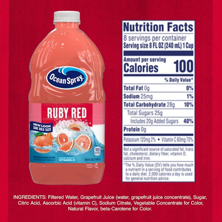 OCEAN SPRAY RUBY GRPFRT JUICE (64 OZ)