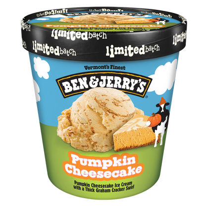 Ben & Jerry's Pumpkin Cheesecake Ice Cream Pint