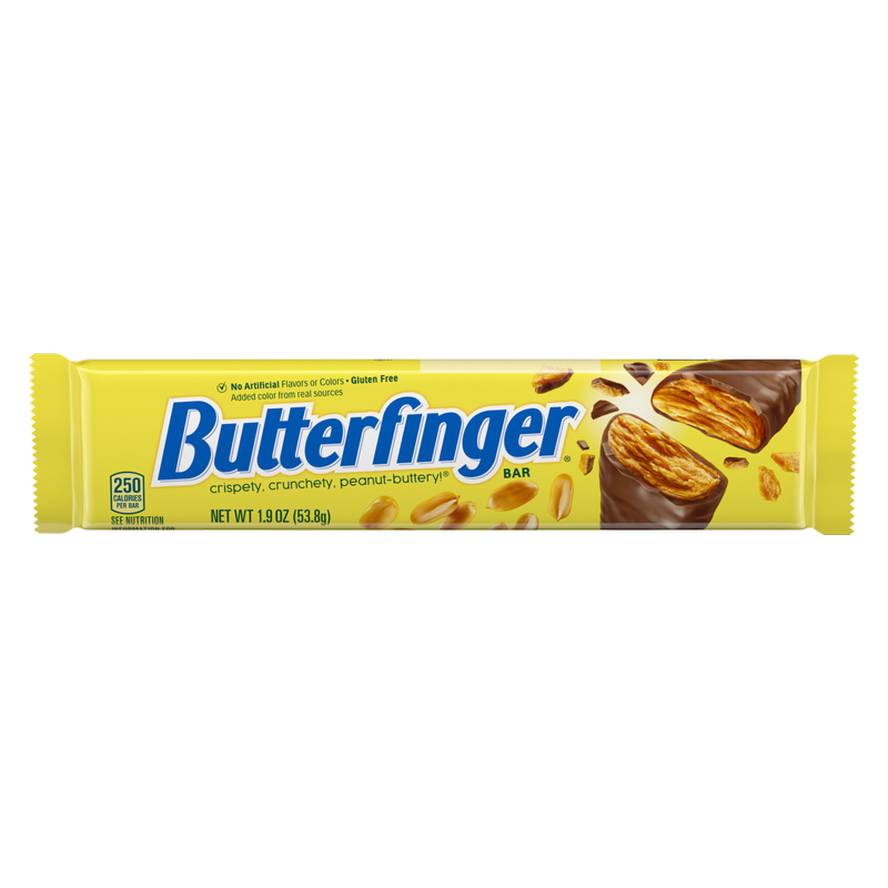 Butterfinger Chocolatey, Peanut-Buttery, Full Size Candy Bars, 1.9 oz each
