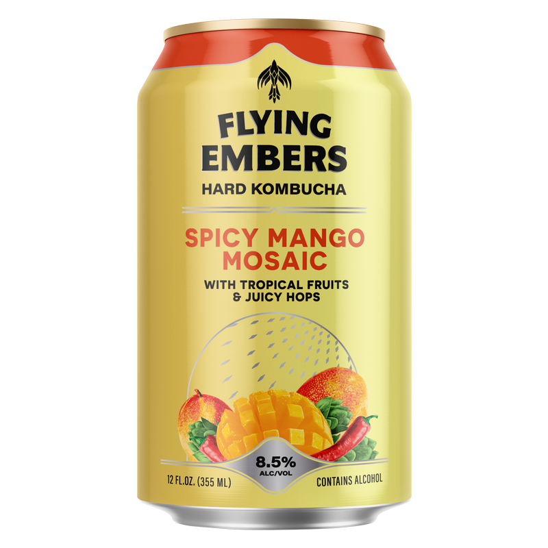 Flying Embers Hard Kombucha Tropical Hops Mix Pack 6pk 12oz Can 8.5% ABV