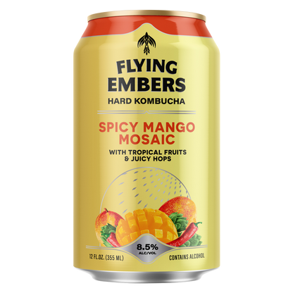 Flying Embers Hard Kombucha Tropical Hops Mix Pack 6pk 12oz Can 8.5% ABV