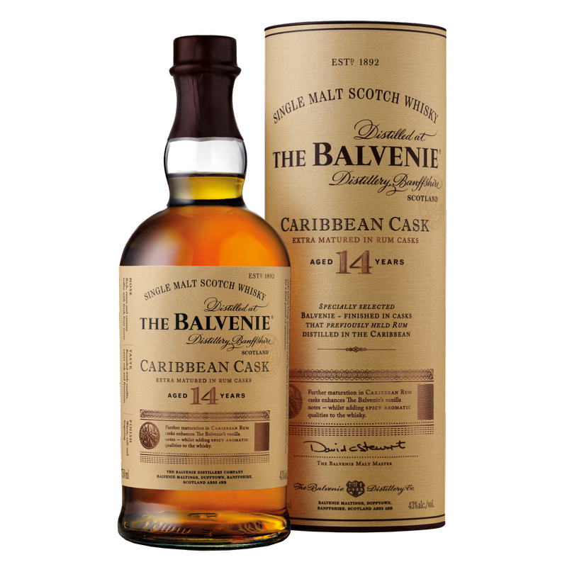 The Balvenie 14 Yr Caribbean Cask 750ml (86 proof)
