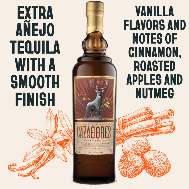 Cazadores Extra Anejo Tequila 750ml (80 Proof)