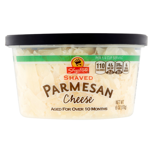 ShopRite Shaved Parmesan Cheese - 6oz