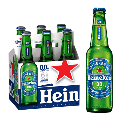 Heineken 0.0 6pk 12oz Btl 0.0% ABV