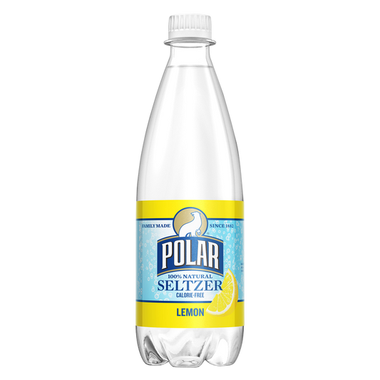 Polar Lemon Seltzer Water 20oz Btl
