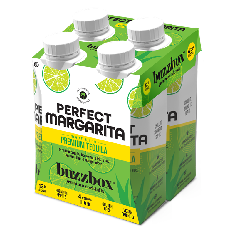 Buzzbox Perfect Marg 4pk 250ml 12% ABV
