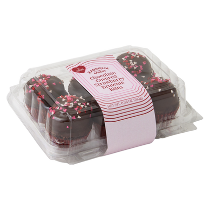 Magnolia Bakery Chocolate Covered Strawberry Brownie Bites, 6ct