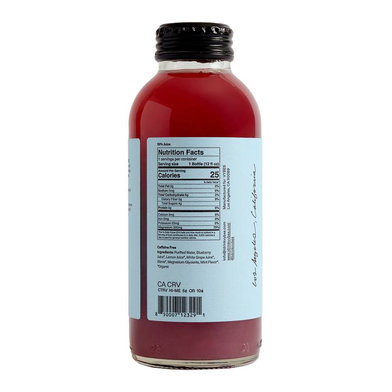 VYBES Blueberry Mint Mood Drink 12oz Btl