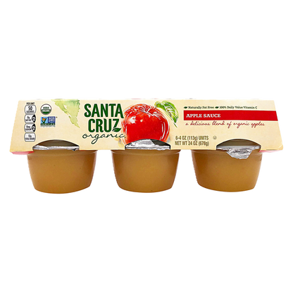 Santa Cruz Organic Apple Sauce 4oz 6pk