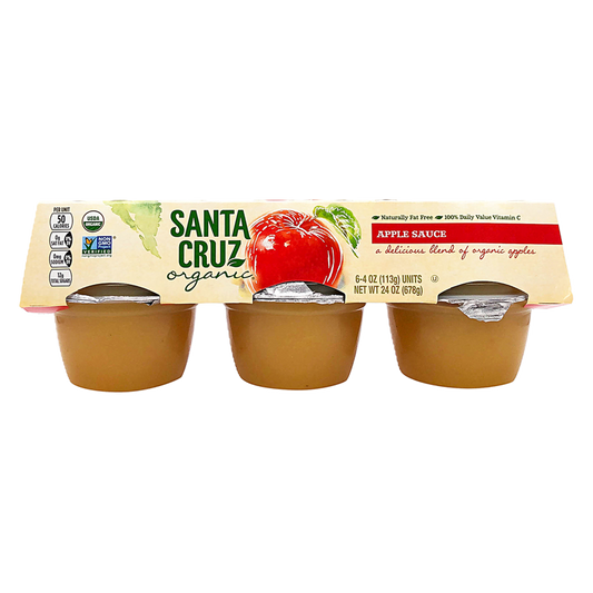 Santa Cruz Organic Apple Sauce 4oz 6pk