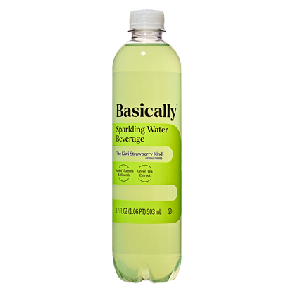 Basically Kiwi Strawberry Sparkling Water 17oz