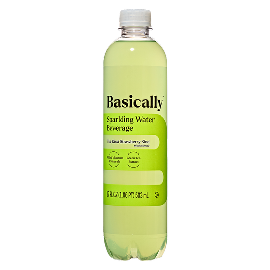 Basically Kiwi Strawberry Sparkling Water 17oz