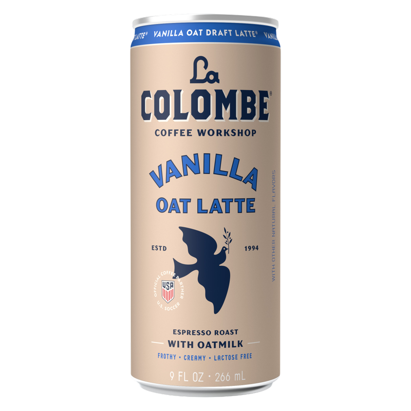 La Colombe Oatmilk Vanilla Draft Latte 4pk 9oz Can