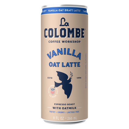 La Colombe Oatmilk Vanilla Draft Latte 4pk 9oz Can
