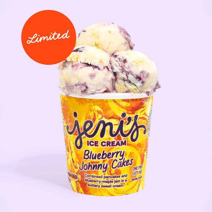 Jeni's Blueberry Johnny Cakes Ice Cream Pint