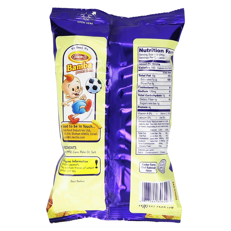 Osem Bamba Original Peanut Snacks 1oz