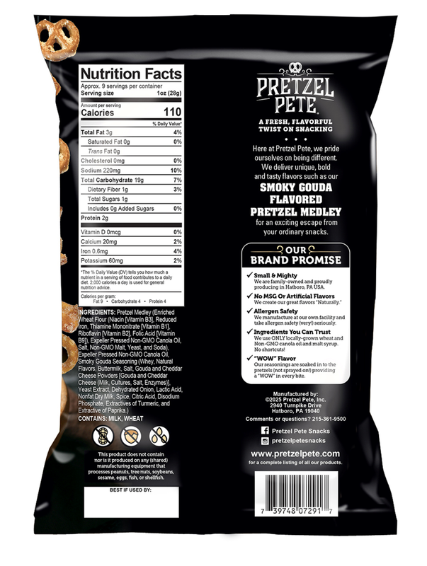 Smoky Gouda Pretzel Mix/Medley, 9.5oz
