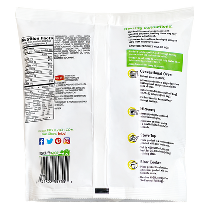 Farm Rich Frozen Homestyle Pork & Beef Meatballs 26oz