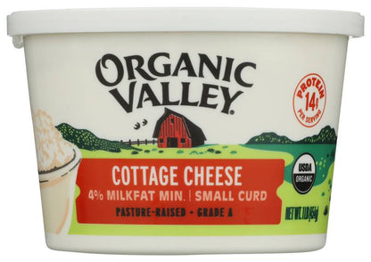 Organic Valley, Cottage Cheese 4% Milkfat Small Curd 1 Lb